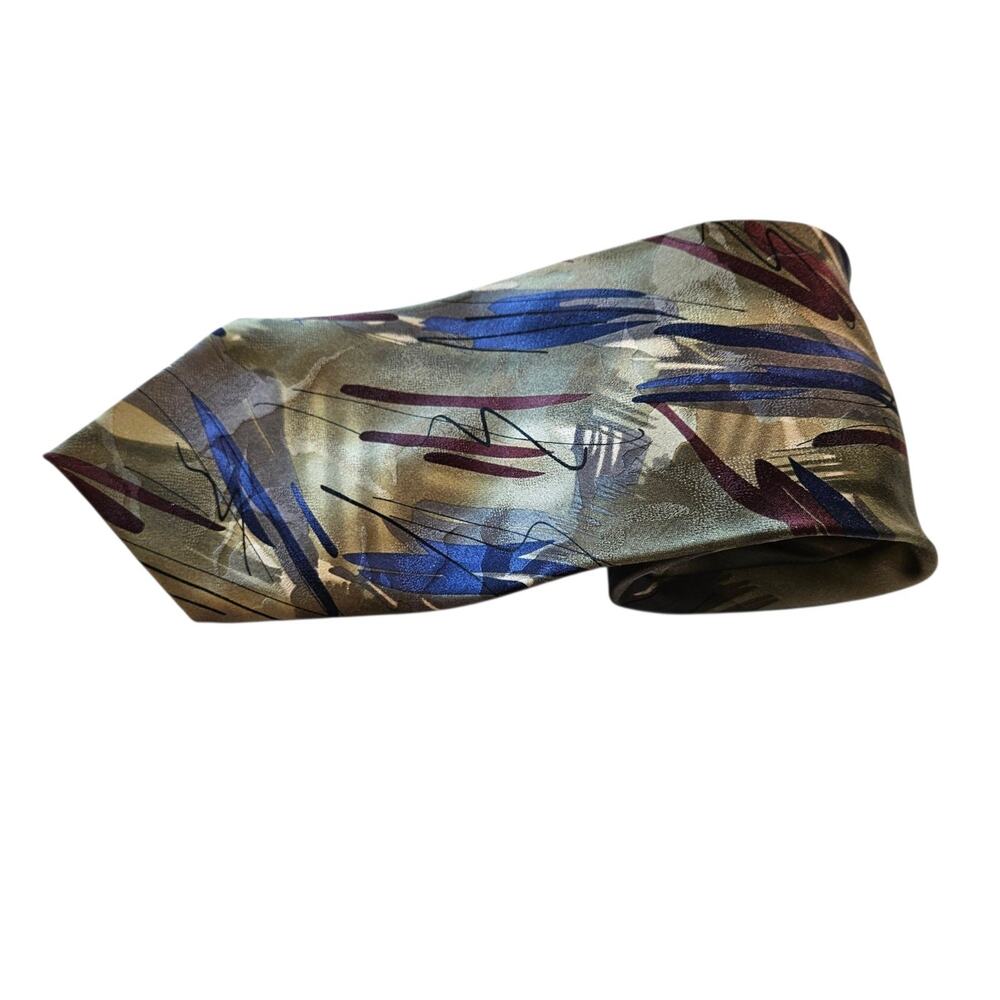 J. GARCIA Men's 100% Silk Neck Tie Extra Long California Mission Collection 34